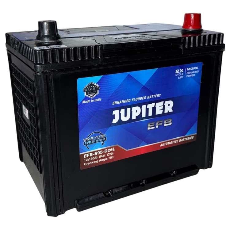 Аккумулятор Jupiter (Exide) 80Ah EFB Asia Start-Stop (D26) (о.п)