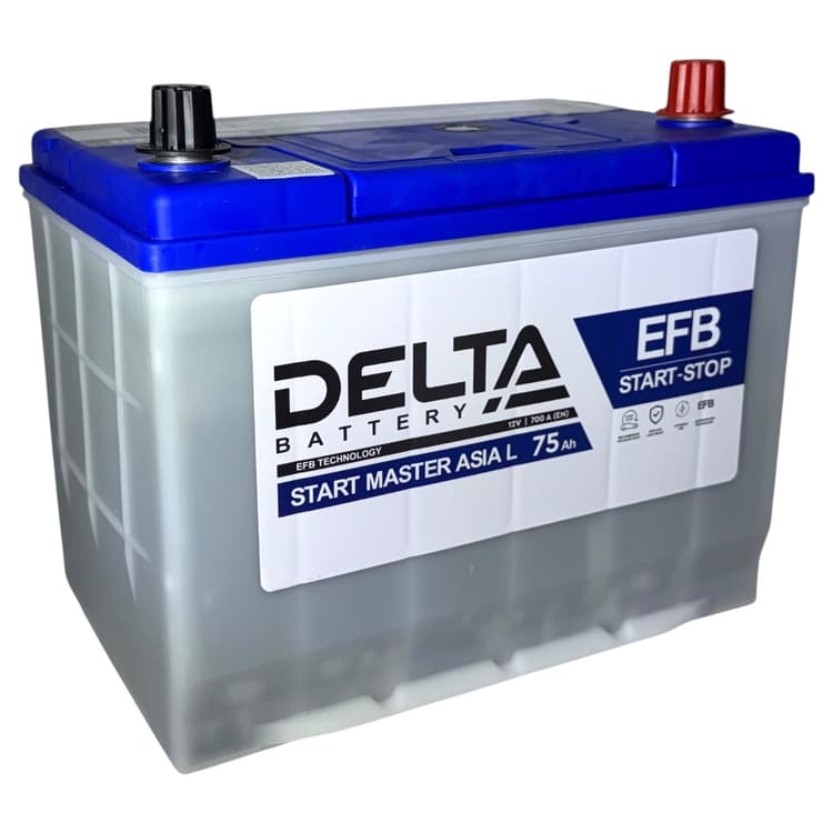 Аккумулятор Delta 75Ah EFB Asia Start-Stop (D26) (o.п)