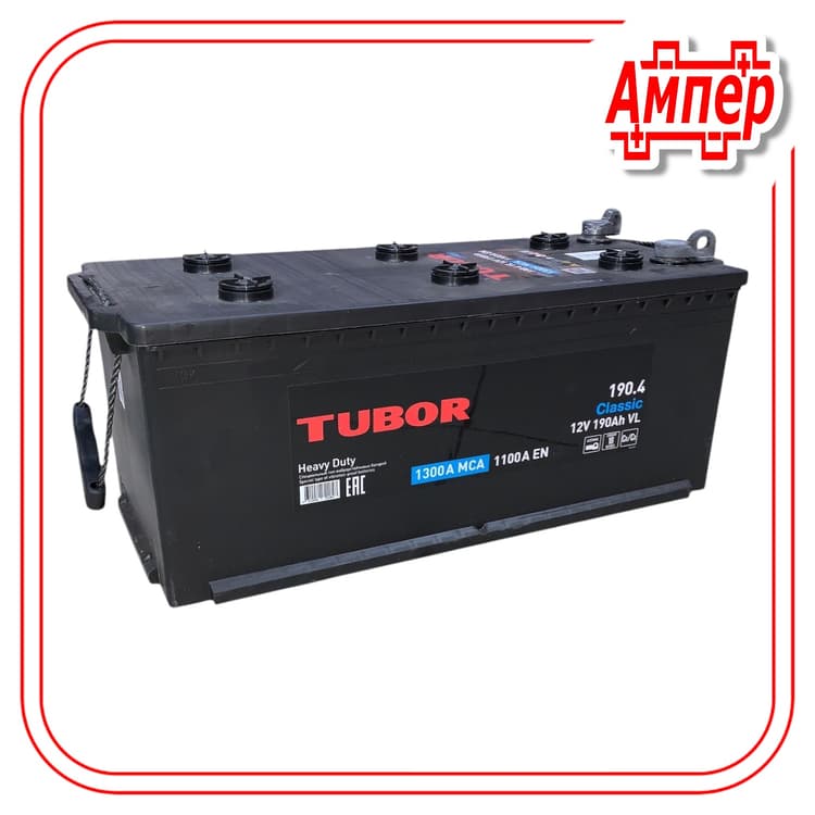 Аккумулятор Tubor Classic 190Ah Клеммы Болт