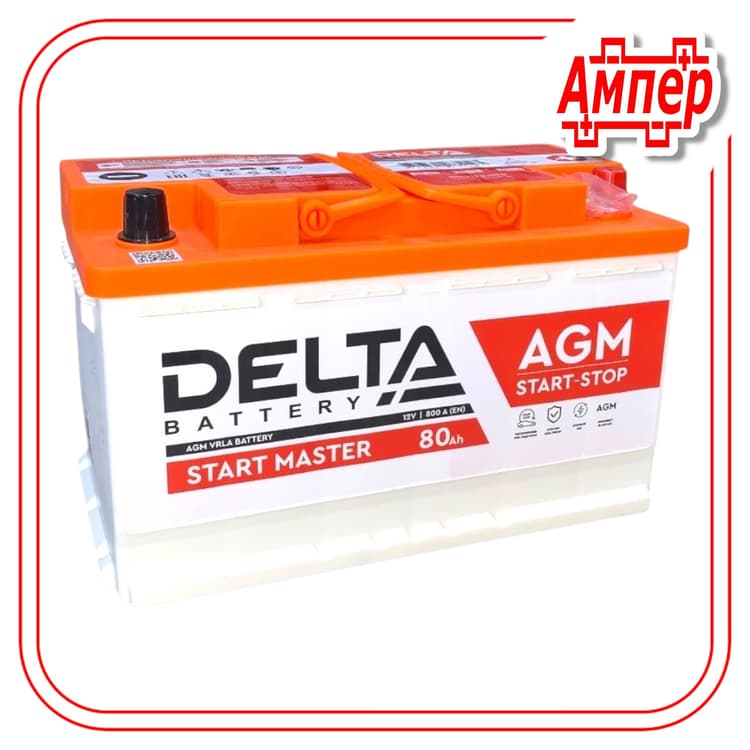 Аккумулятор Delta 80Ah AGM Start-Stop (L4)
