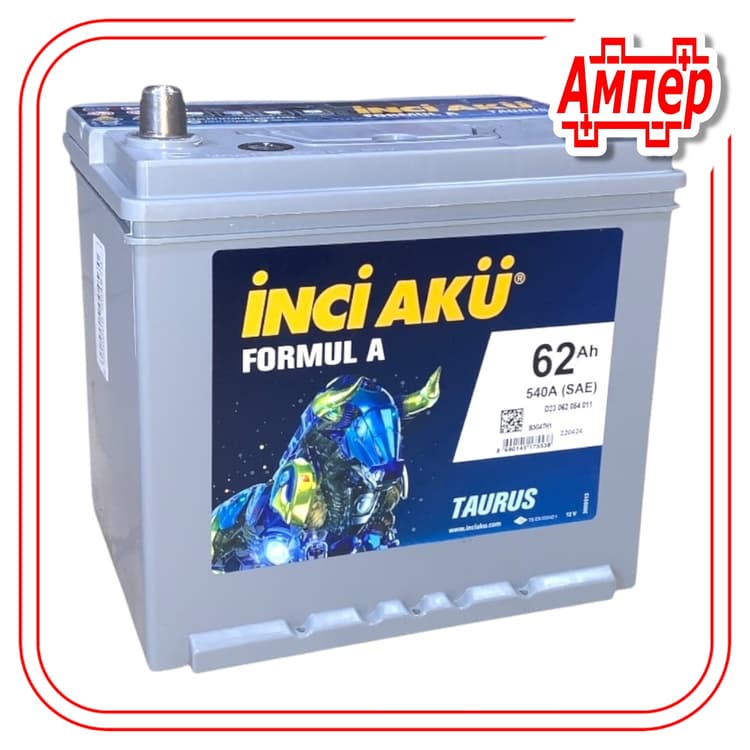 Аккумулятор Inci Aku FormulA 62Ah Asia (D23)