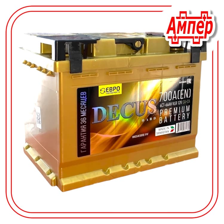 Аккумулятор Decus 65Ah (L2)