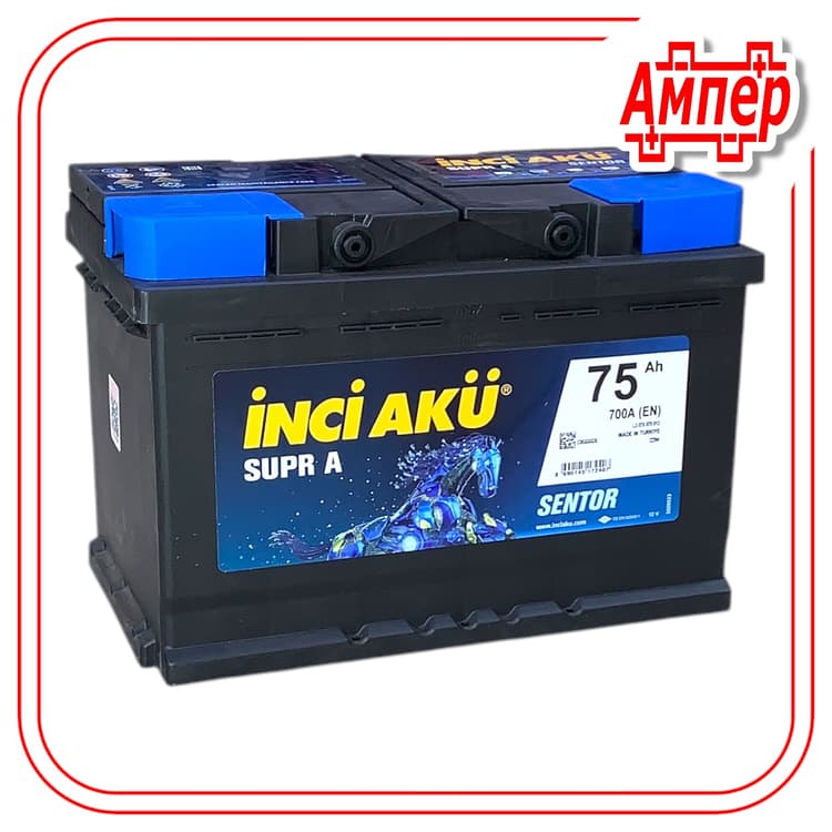 Аккумулятор Inci Aku SuprA 75Ah (L3)