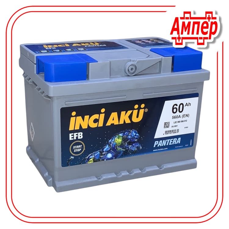 Аккумулятор Inci Aku 60Ah EFB + Start-Stop низкий (L2)