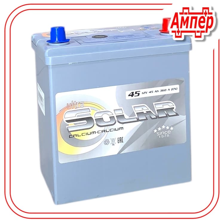 Аккумулятор Solar Ultra Asia 45 Ah (B19)