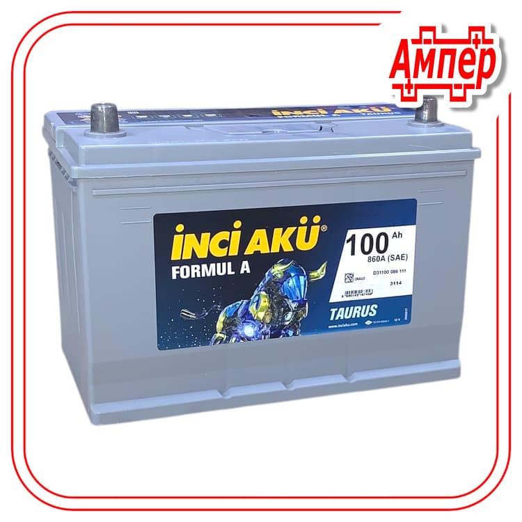 Аккумулятор Inci Aku FormulA Asia 100Ah (D31)