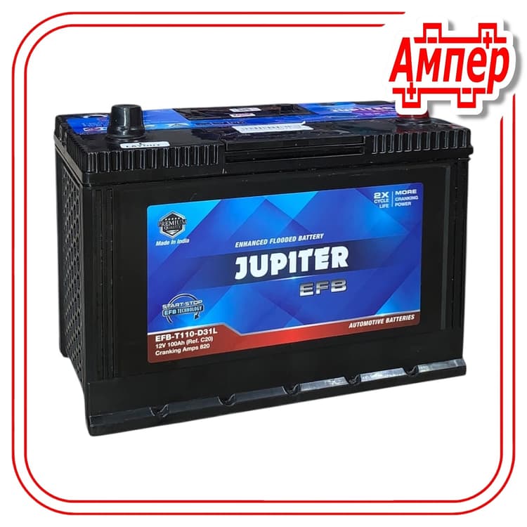 Аккумулятор Jupiter (Exide) 100Ah +EFB Asia (D31)