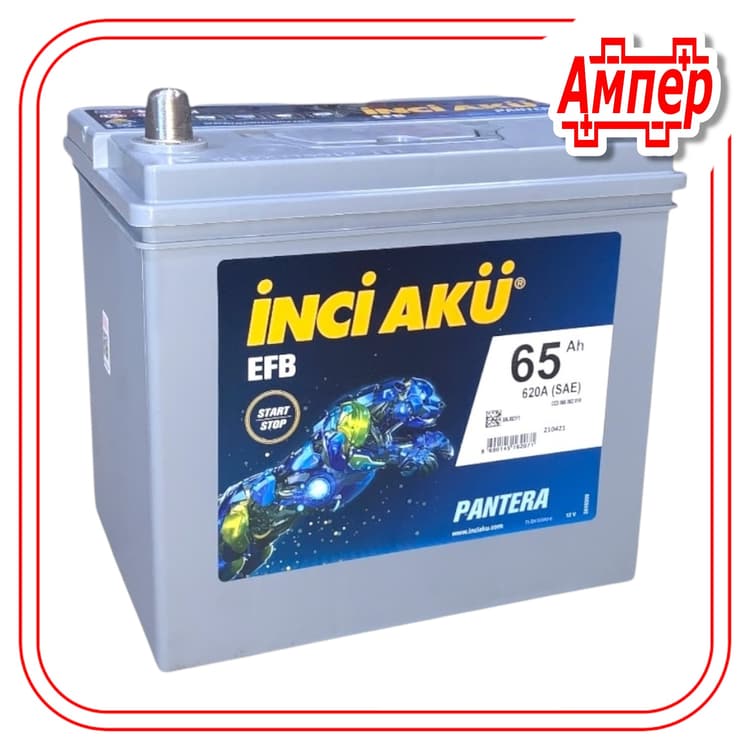 Аккумулятор Inci Aku 65Ah Asia +EFB Start-Stop (D23)