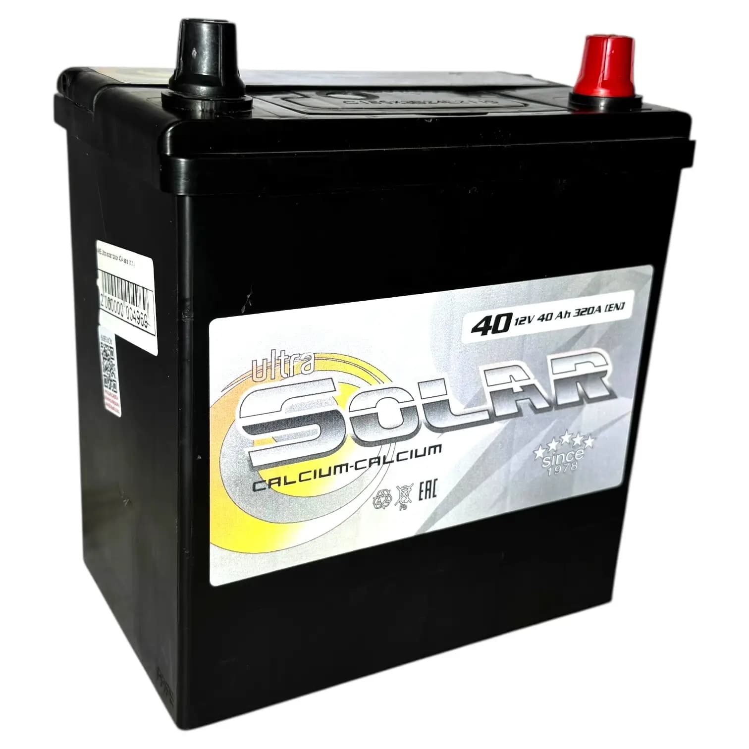 Аккумулятор Solar Ultra Asia 40Ah (B19) (о.п)
